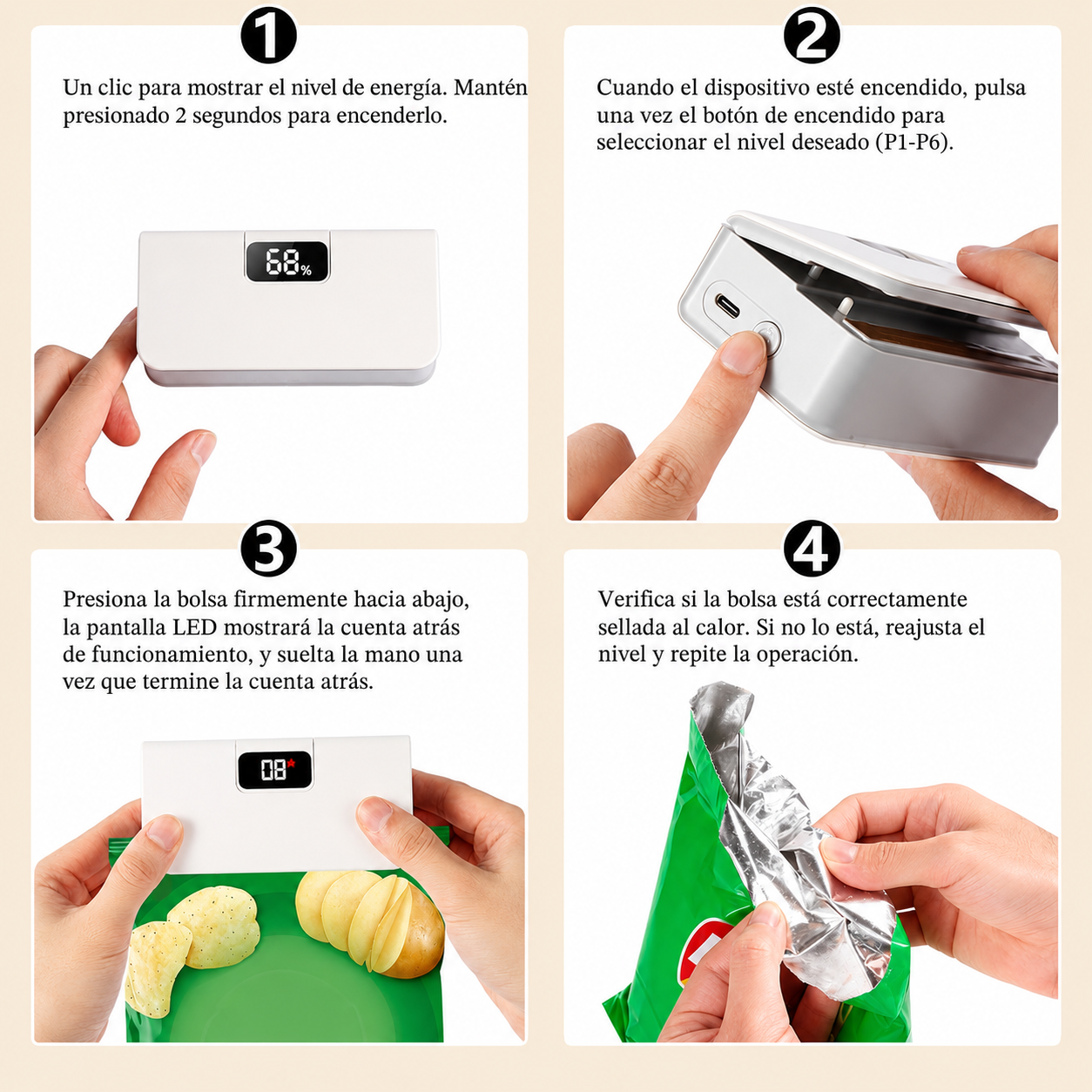 Sellador de Bolsas Magnetico FreshNova™